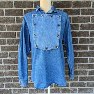 Vintage WAH Maker Frontier Clothing Denim Top